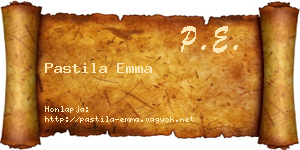 Pastila Emma névjegykártya